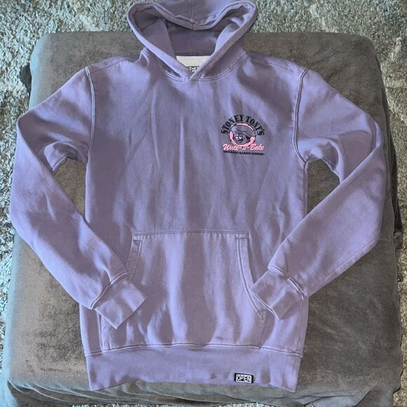 Open 925 Stoney Tony’s Wake and Bake Goods Lavender Purple Small Hoodie Unisex - Picture 6 of 9